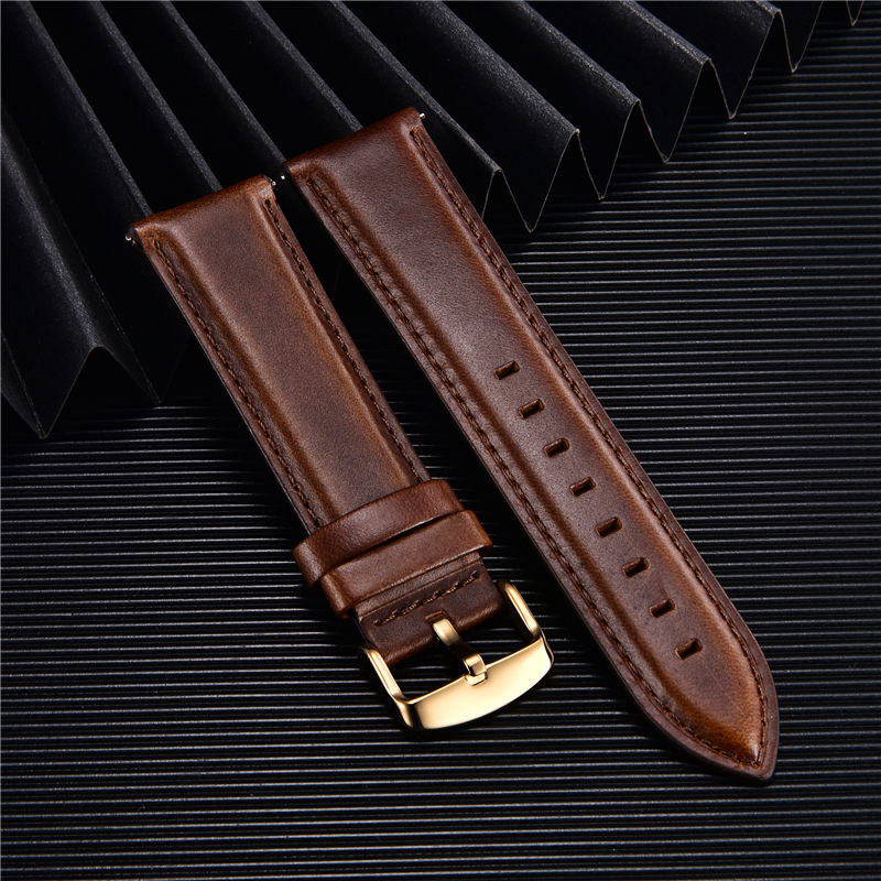 Leather Strap Quick Release - Hoge Kwaliteit Lederen Horlogeband 18mm 20mm