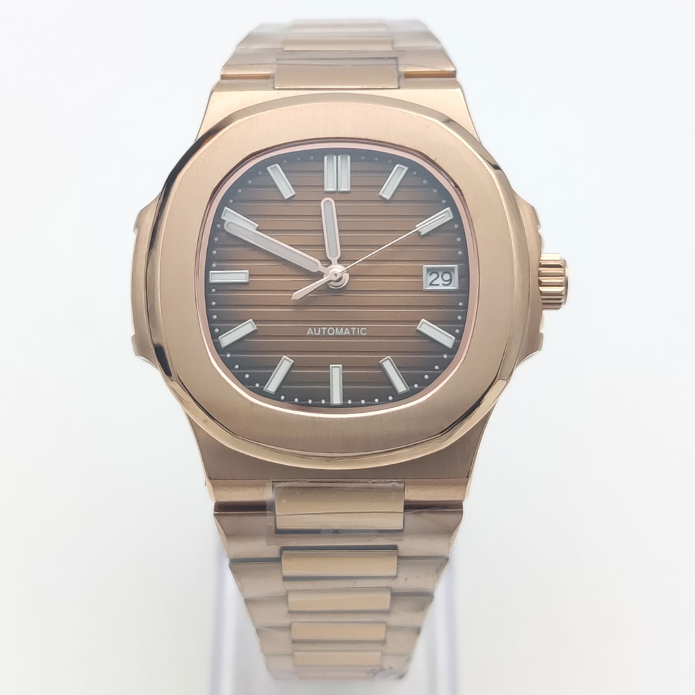Patek Philippe Watch Nautilus - Luxe Roségoud 40Mm Vierkante Nh35 Uurwerk