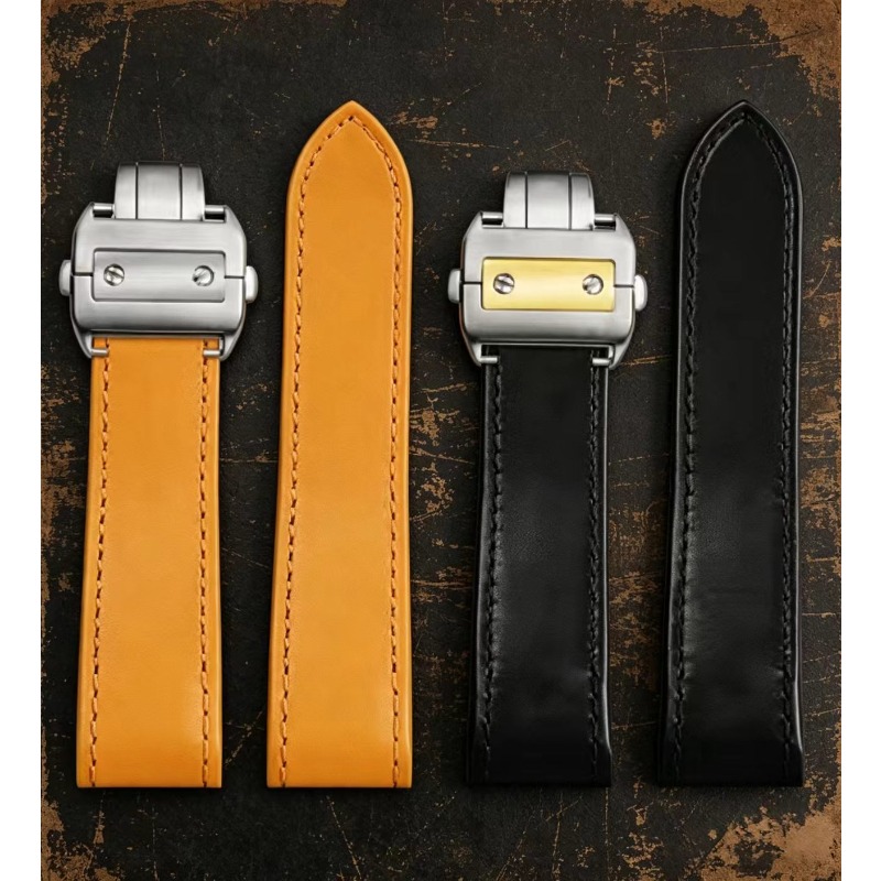 Cartier Watch Santos - Echte lederen horlogeband voor Cartier Sandoz