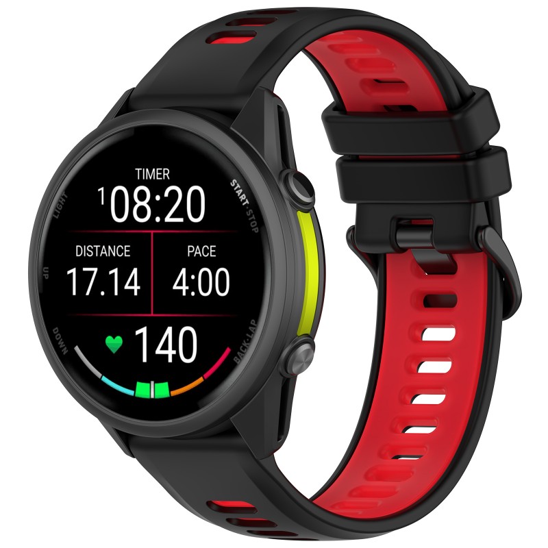 Twee Kleur Siliconen Band 22MM - Silicone Watch Band 22Mm recensie en prijs