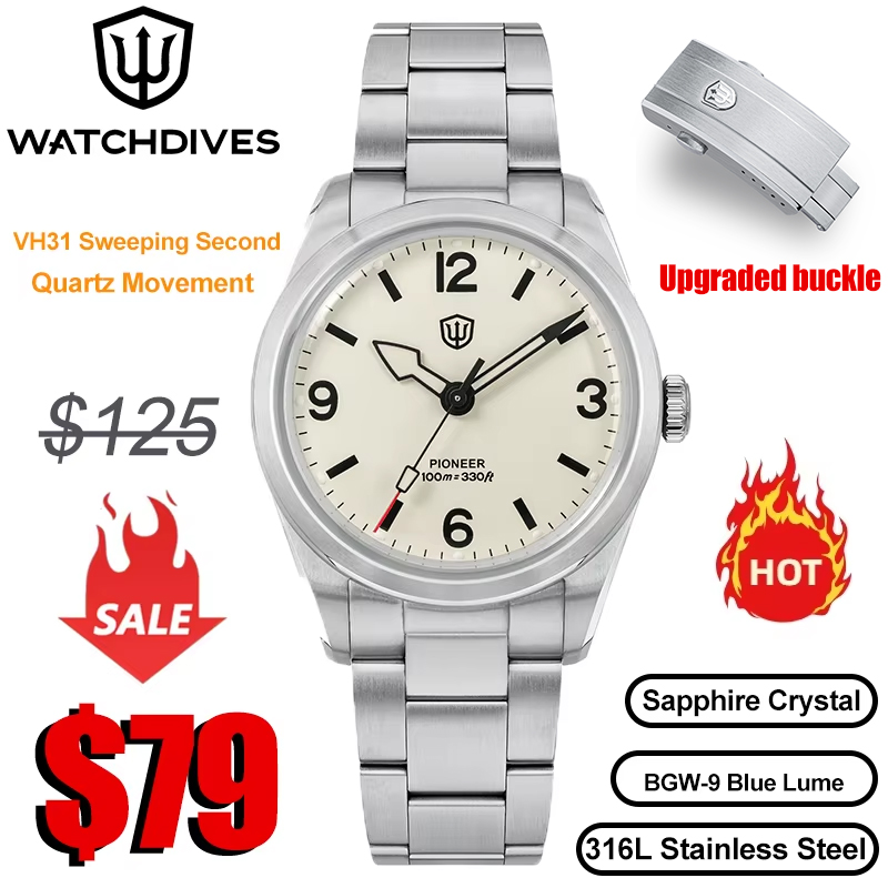 Watchdives WD1960S V2 Horloge  - Rolex Watch Submariner recensie en prijs