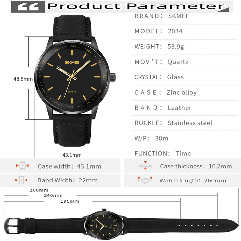 Skmei originele merk quartz ho - Suede Strap Watch recensie en prijs